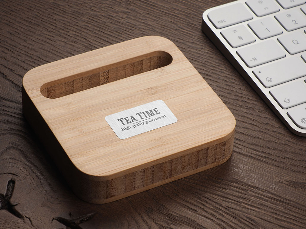 Logo trade promotional items picture of: Wooden telephone stand 1848292