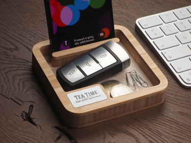 Logotrade promotional item image of: Wooden desk organiser 1846292