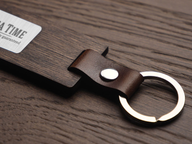 Logo trade promotional gifts picture of: Wooden keyring 1853121