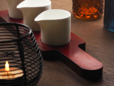 Logotrade promotional gift picture of: Wooden 3 Shot Serving Board 1863121