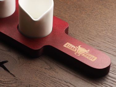 Logotrade corporate gifts photo of: Wooden 3 Shot Serving Board 1863121