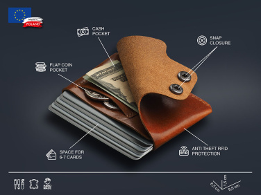 Logo trade advertising products image of: Wallet 384141