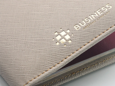 Logo trade corporate gifts image of: RFID passport case 1301113