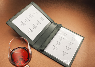 Logo trade advertising products image of: Menu cover 1056119