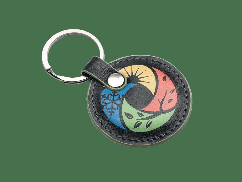 Logo trade business gifts image of: Keyring 2086131