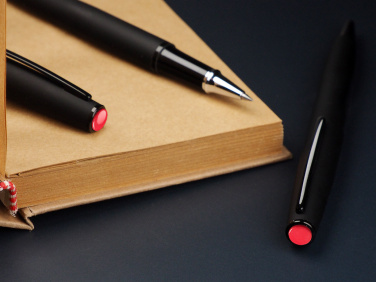 Logo trade promotional gift photo of: Coral stone Pen set 1285036