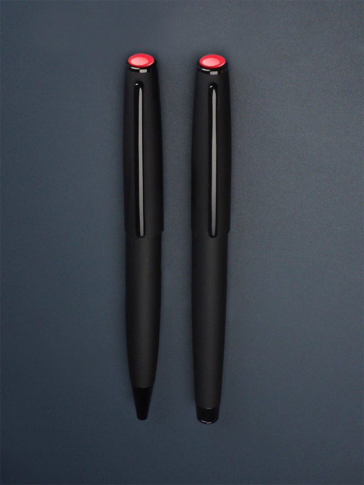 Logo trade promotional merchandise photo of: Coral stone Pen set 1285036