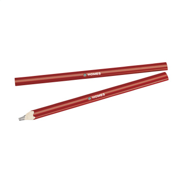 Logo trade promotional gifts image of: Carpenter wooden pencil