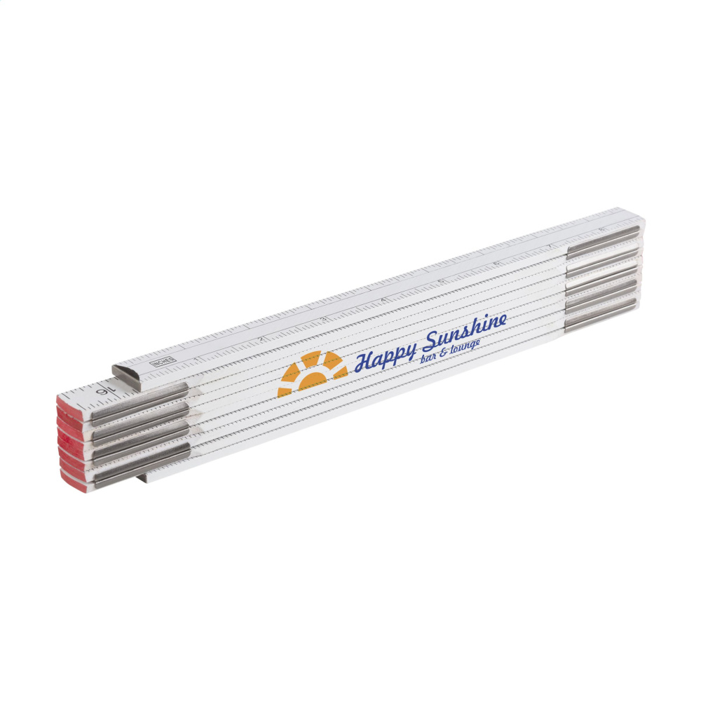 Logo trade promotional giveaways picture of: MetricWoodPro ruler