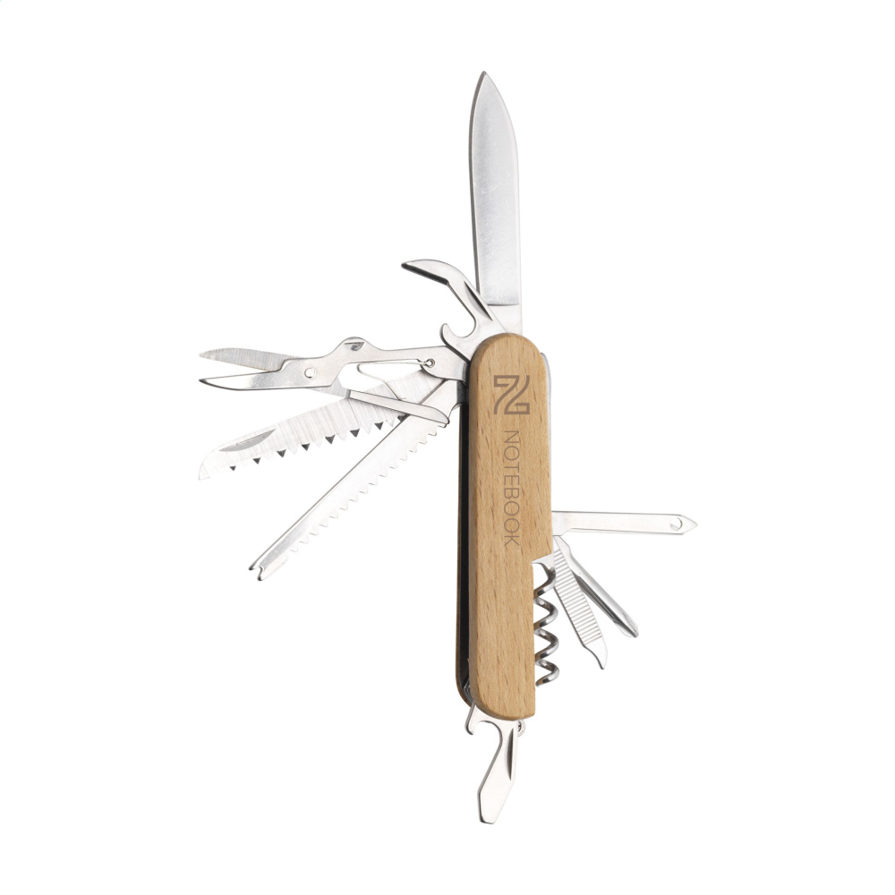 Logo trade promotional items image of: Beechwood Pocket knife