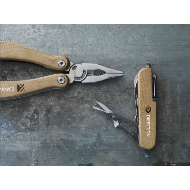 Logo trade promotional merchandise image of: Beechwood Pocket knife