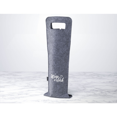 Logo trade corporate gifts image of: Wine Bag-to-Give GRS RPET