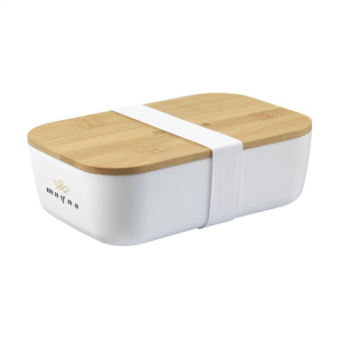 Logo trade promotional giveaway photo of: Midori Bamboo Lunchbox