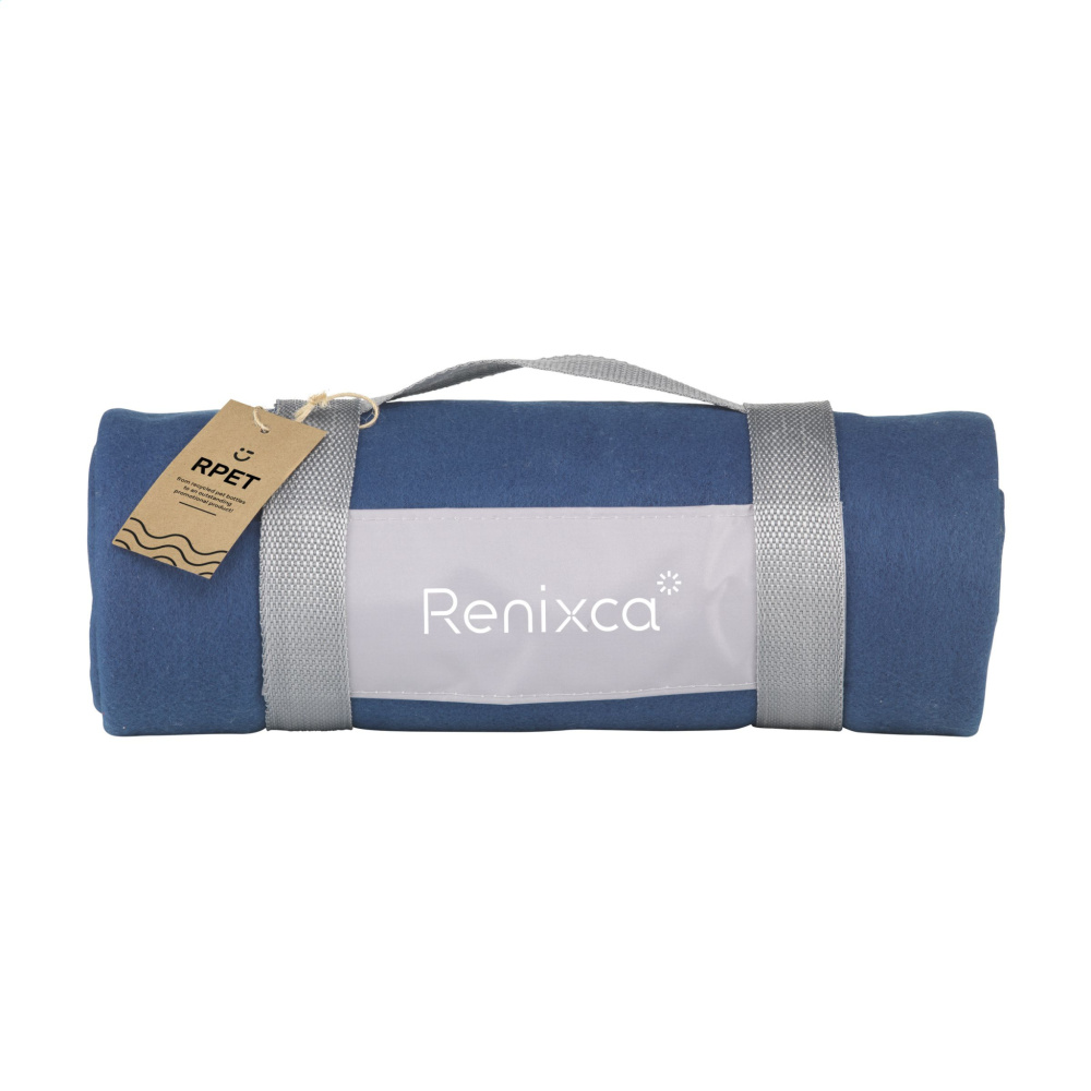 Logo trade promotional merchandise image of: SuperSoft RPET (180 g/m²) fleece blanket