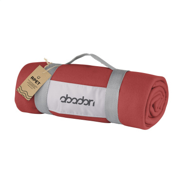 Logo trade promotional merchandise image of: SuperSoft RPET (180 g/m²) fleece blanket