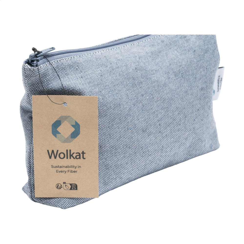 Logotrade promotional product image of: Wolkat Safi Recycled Textile Cosmetic Bag
