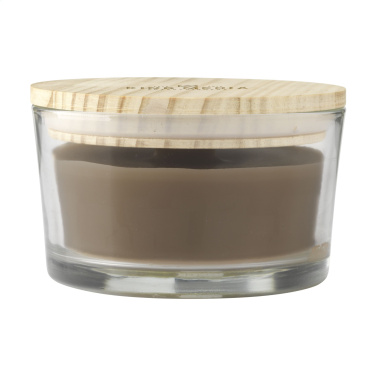 Logo trade promotional items image of: Wooosh Flame Scented Candle Dark Amber