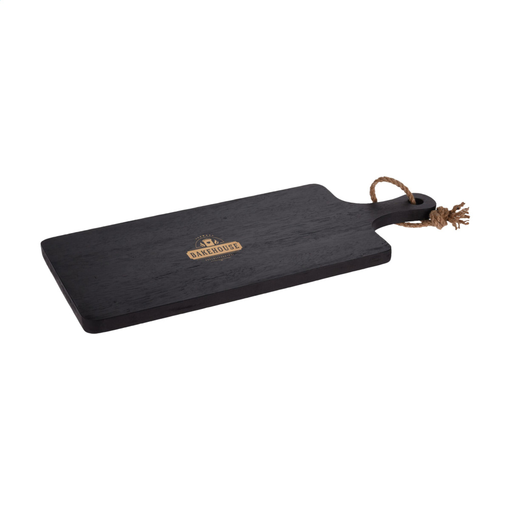 Logo trade advertising products picture of: Black Board Rubberwood cutting board