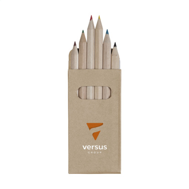 Logo trade promotional gifts image of: SixColour coloured pencils