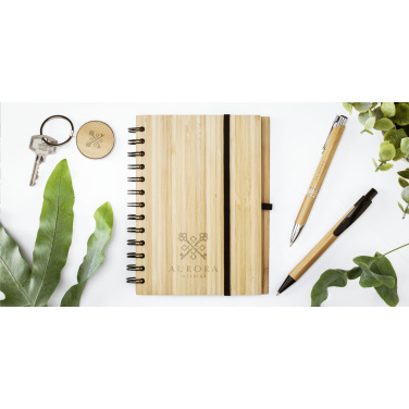 Logo trade promotional merchandise picture of: Ebony Bamboo pen