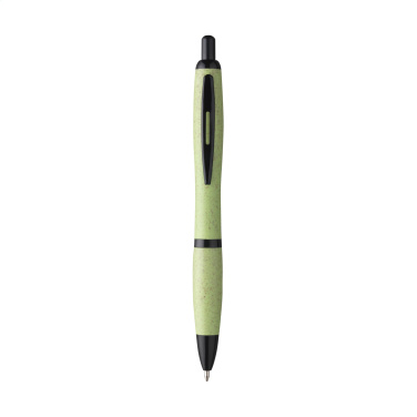 Logo trade promotional items image of: Athos Wheat-Cycled Pen wheat straw pen