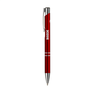 Logo trade promotional gift photo of: Ebony Recycled Alu pens