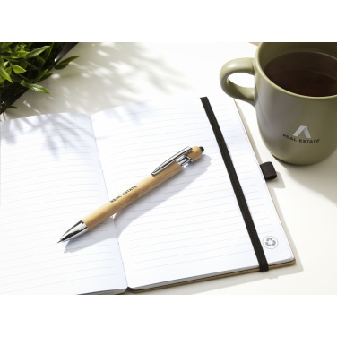 Logotrade promotional item image of: Luca Touch Bamboo stylus pen