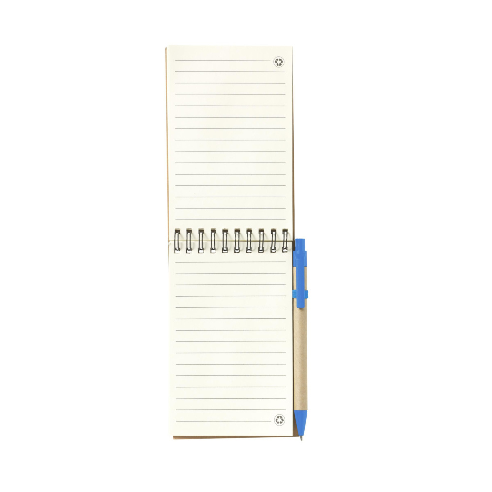 Logo trade promotional giveaways image of: RecycleNote-M Paper notebook