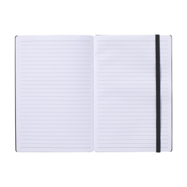 Logotrade corporate gift picture of: Bamboo Journal Naked Spine Paper Notebook Black A5