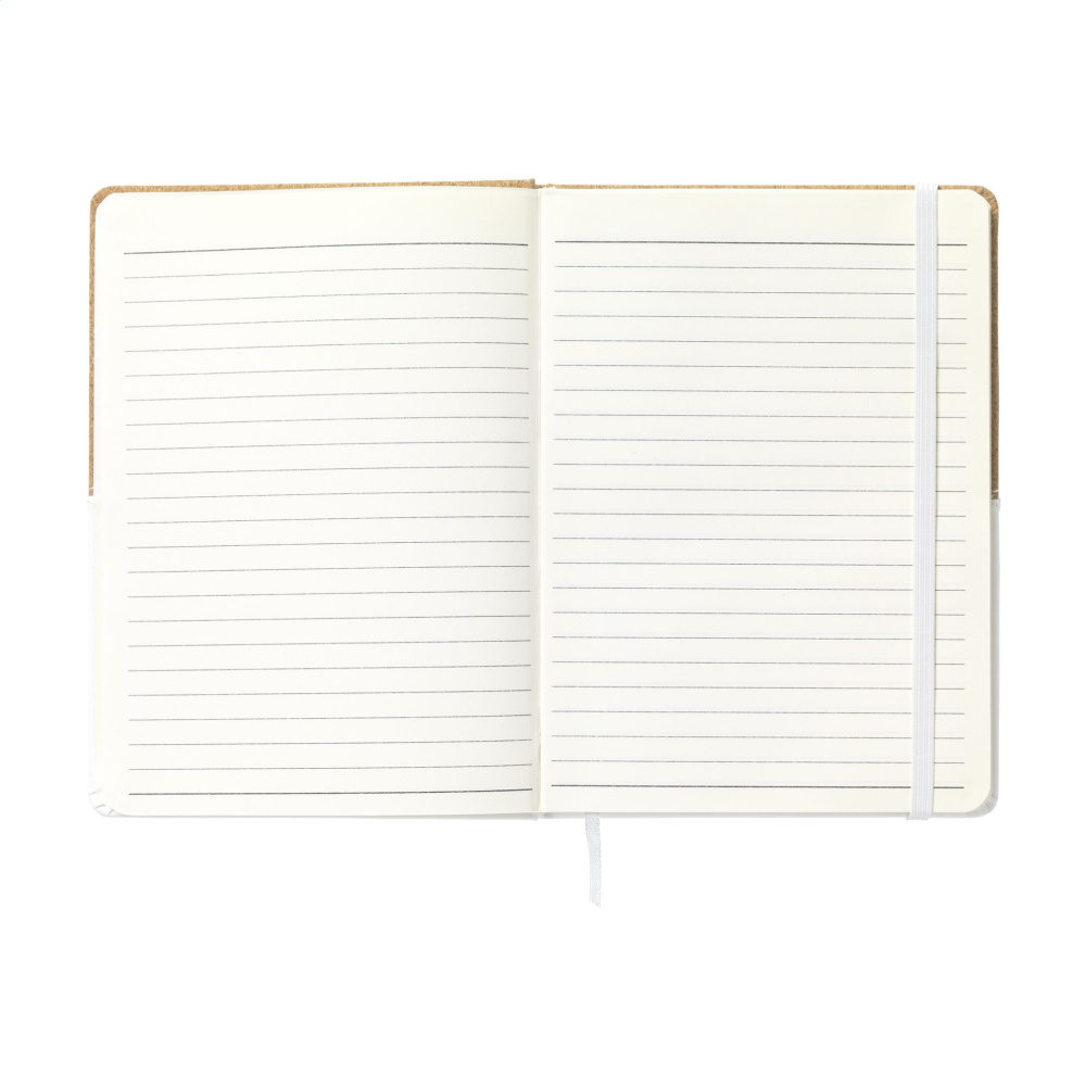 Logo trade promotional item photo of: Journal Cork Paper Notebook