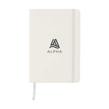 Logo trade advertising products picture of: BudgetNote A5 Blanc Paper notebook