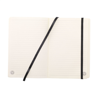 Logotrade promotional product image of: Monti Recycled Leather - Paper Notebook A5
