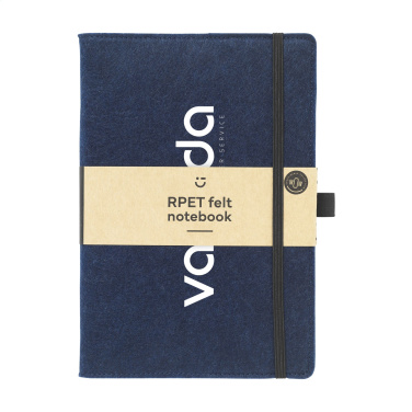 Logo trade promotional giveaways image of: Felty GRS RPET Paper Notebook A5