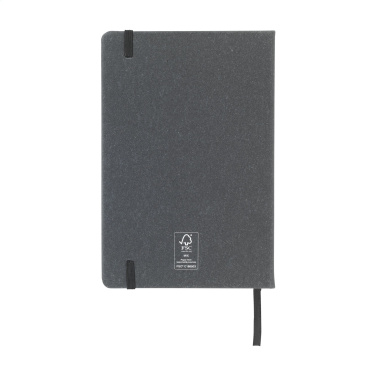 Logotrade promotional gift image of: Montana Recycled Leather Paper Notebook A5