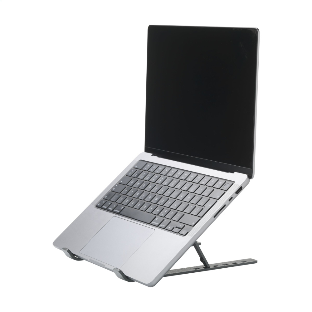Logo trade promotional merchandise photo of: Standby GRS Recycled Alu Laptop Stand
