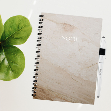 Logotrade promotional product image of: MOYU Erasable Stone Paper Notebook Custom SoftCover