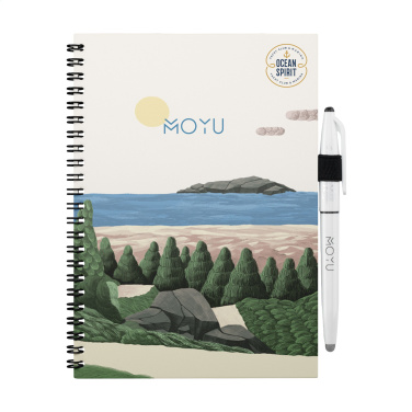 Logo trade business gifts image of: MOYU Erasable Stone Paper Notebook Custom SoftCover
