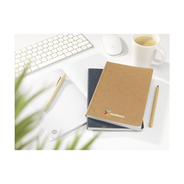 Logo trade promotional merchandise picture of: Paper Notebook GRS Washable Kraft Cover A5