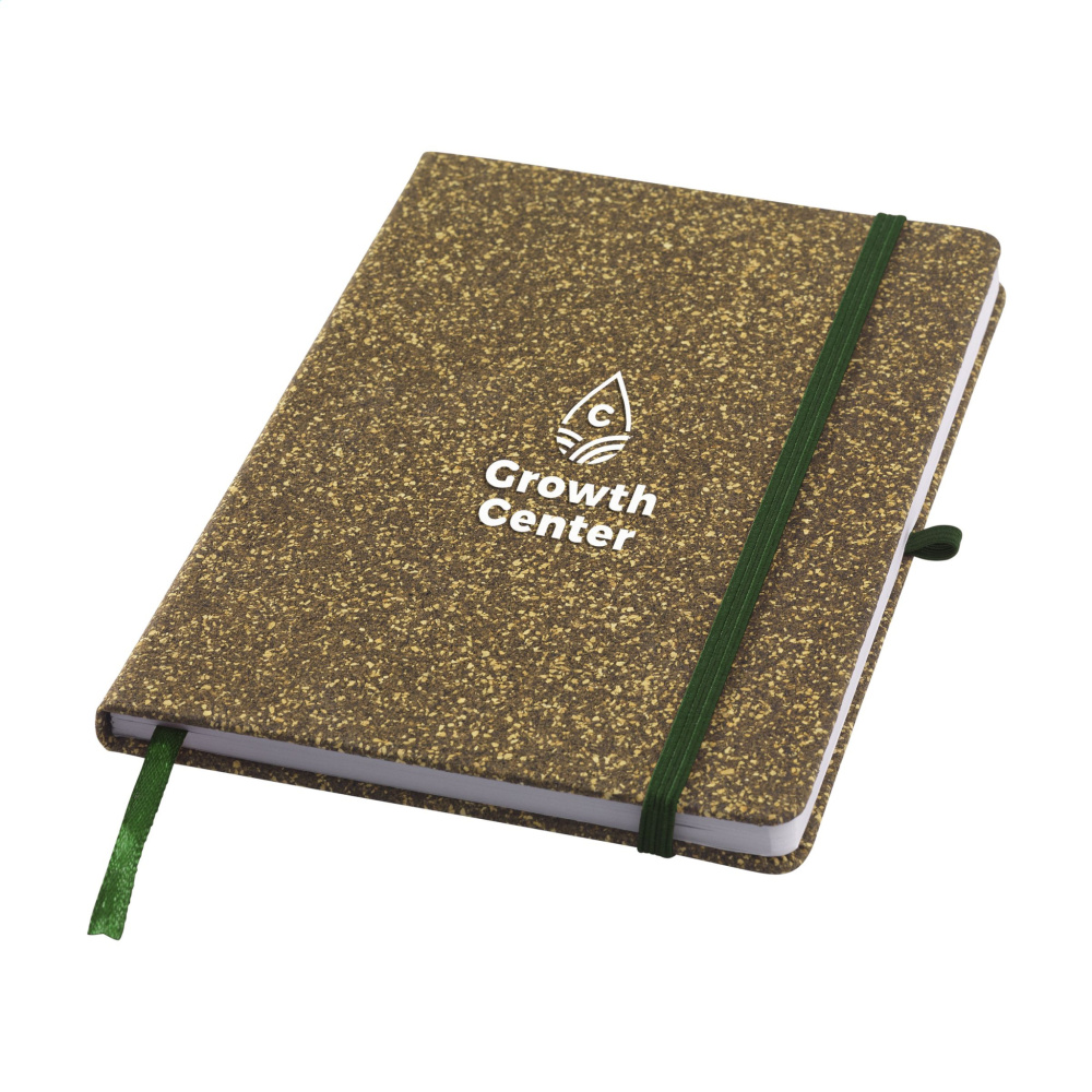 Logo trade promotional item photo of: TeaGround Cork Paper Notebook A5