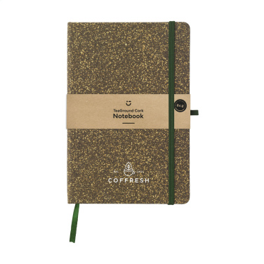 Logo trade corporate gifts image of: TeaGround Cork Paper Notebook A5