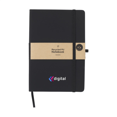 Logotrade business gift image of: Recycled GRS PU Paper Notebook A5