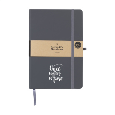 Logotrade promotional items photo of: Recycled GRS PU Paper Notebook A5