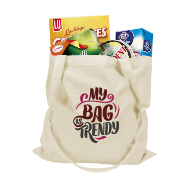 Logo trade promotional merchandise photo of: ShoppyBag (135g/m²) long handles cotton bag