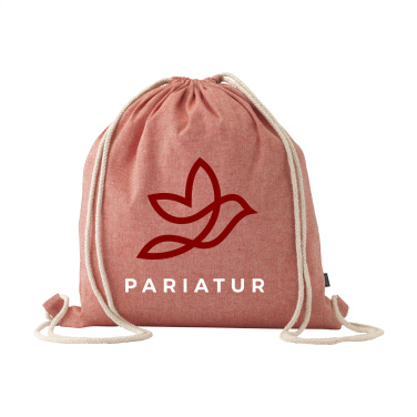 Logo trade promotional items picture of: GRS Recycled Cotton PromoBag (180 g/m²) backpack