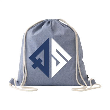 Logo trade promotional merchandise photo of: GRS Recycled Cotton PromoBag (180 g/m²) backpack