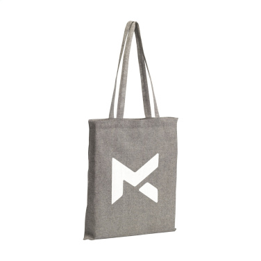 Logotrade promotional gift picture of: GRS Recycled Cotton Shopper (180 g/m²) bag