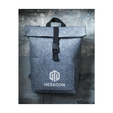 Logotrade promotional gift picture of: Nolan GRS RPET Felt backpack