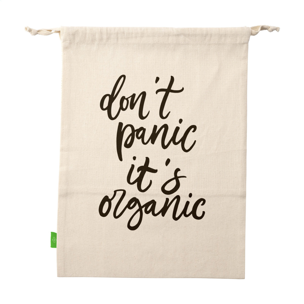 Logotrade promotional giveaways photo of: Natura Organic GOTS Mesh Bag (120 g/m²) fruit bag