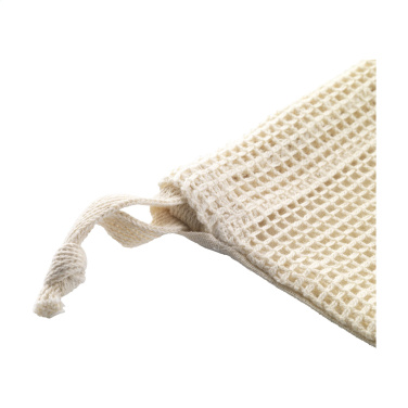 Logo trade promotional products picture of: Natura Organic GOTS Mesh Bag (120 g/m²) fruit bag