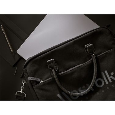 Logotrade advertising product picture of: Denver Recycled Canvas 15.6-inch laptop bag